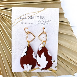 Saint Valentine // Handmade Clay Earring