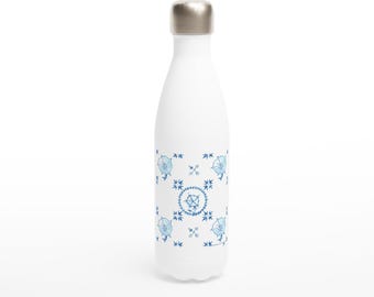 Delft Morning Glory Tile Wasserflasche