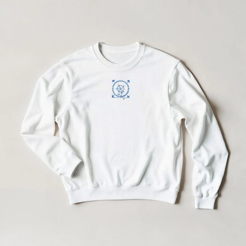 Delft Morning Glory Klassisches Sweatshirt Bild 1