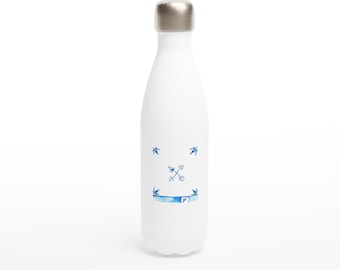 Delft Morning Glory Blatt Wasserflasche