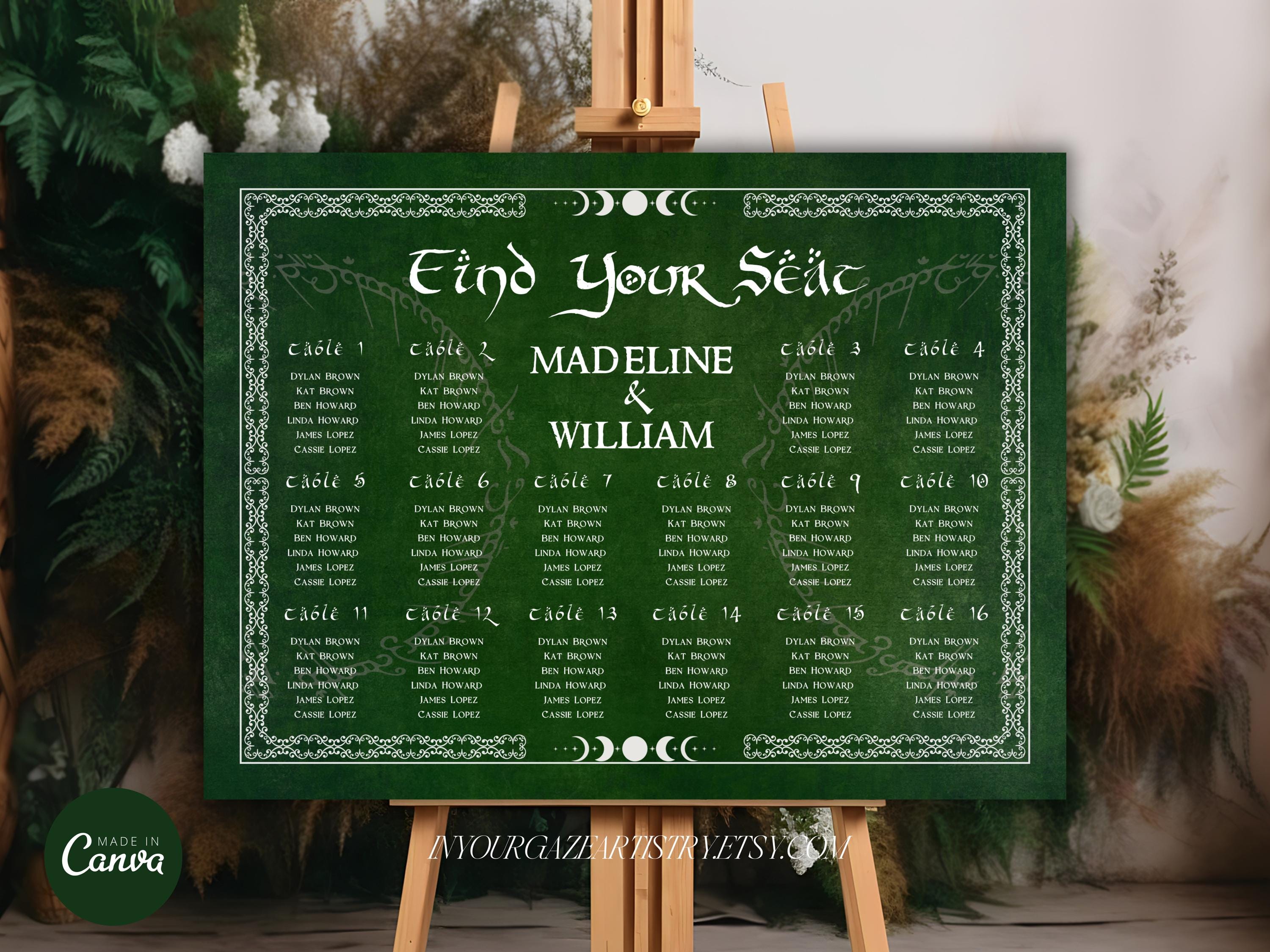Editable LOTR Wedding Set Large Bundle Templates, Geek Wedding, Tolkien ...