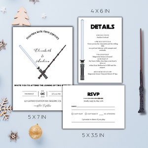 Nerdige Hochzeitseinladung, Save The Date Digital, elektronische Einladung, Sofort Download, Bearbeiten in Canva, SW20