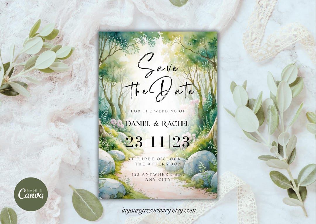 enchanted-forest-wedding-save-the-date-template-woodland-save-the-date