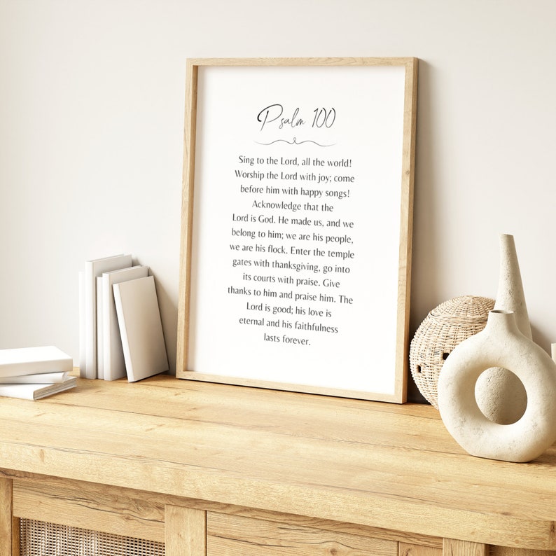 Psalm 100 Psalm 100 Printable Worship the Lord Bible Verse Printable Psalm 100 Psalm 100 Printable Worship the Lord Bible Verse Printable