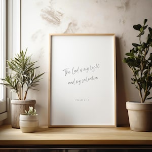 Psalm 27:1, The Lord is my Light and my Salvation, Bible Verse Printable, Scripture Printable Wall Art, Christian Home Decor, Bible Verse