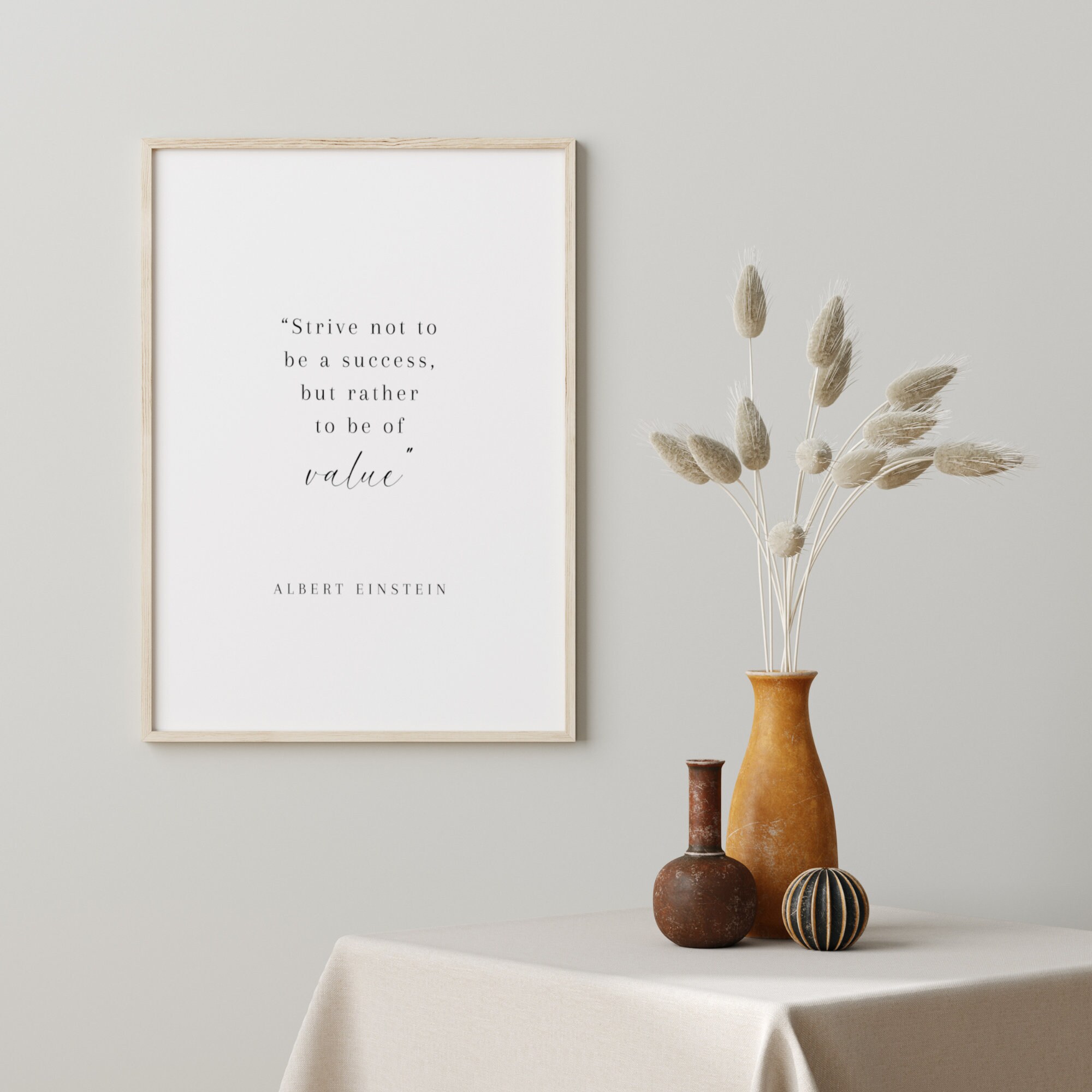 Albert Einstein Quote, Albert Einstein Poster, Office Printable