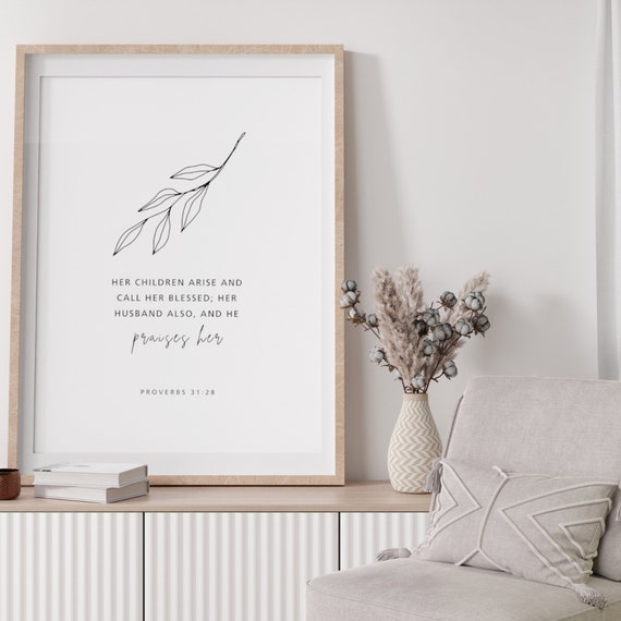 Her Children Arise and Call Her Blessed {Cushion Cover} Her Children Arise and Call Her Blessed {Cushion Cover}