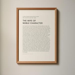 Proverbs 31:10-31, The Wife of Noble Character, Bible Verse Printable, Scripture Prints, Modern Bible Scripture, Mother&#39;s Day Christian Gift