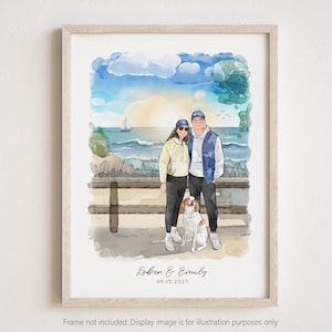 Custom Family Portrait From Photo, Family Hand Drawn Portrait, Family Drawing From Photo, Picture To Drawing