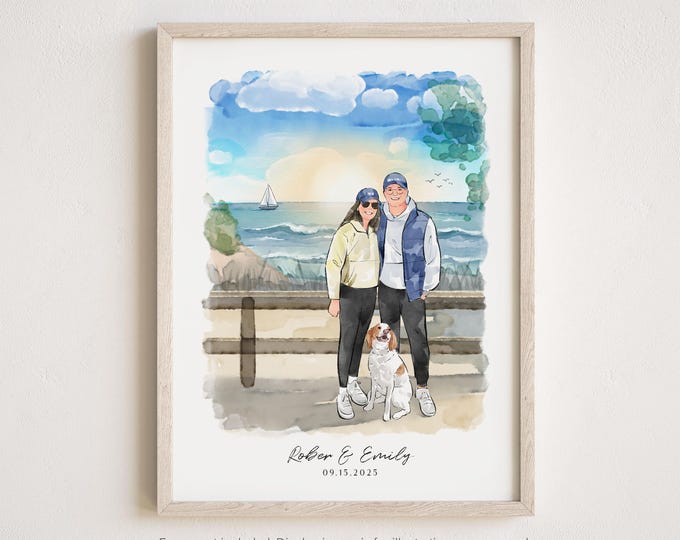 Custom Family Portrait From Photo, Family Hand Drawn Portrait, Family Drawing From Photo, Picture To Drawing