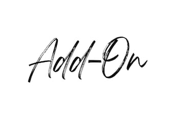 Add On - Additional Fee For Character