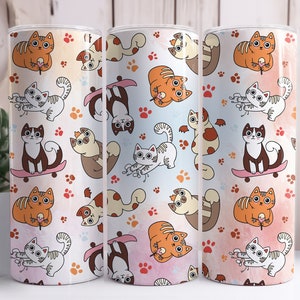 Koty w zabawie 20 oz Skinny Tumbler