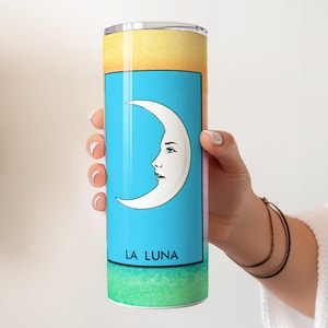 Loteria LA LUNA Die Mond-mexikanische Lotterie 20 oz Skinny Tumbler