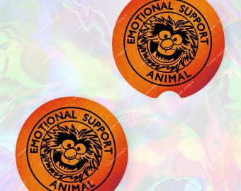 Neopreen onderzetters met dierenprint voor in de auto, vrachtwagen of thuis