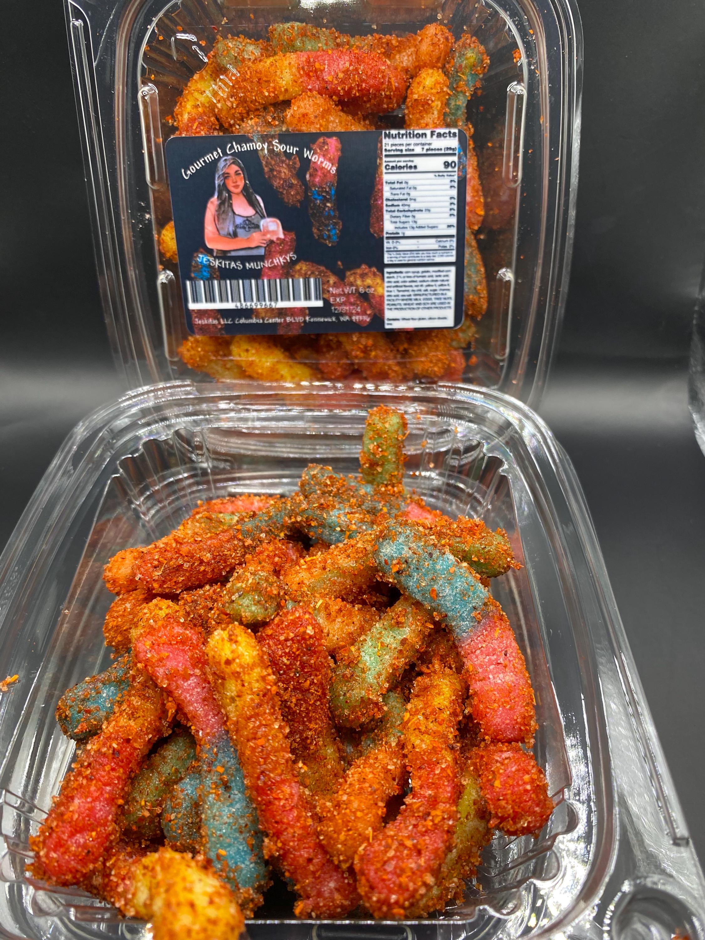 Chamoy Sour Gummy Worms - Etsy