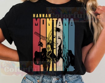 Camiseta vintage limitada de Hannah Montana, sudadera con capucha de Hannah Montana, sudadera de Hannah Montana, camiseta retro de Hannah Montana