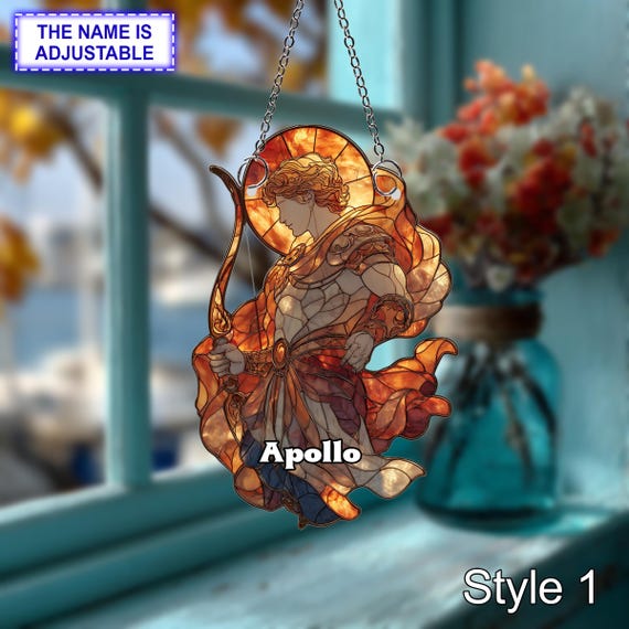 Custom Apollo Acrylic Window Hanging – Greek God of the Sun