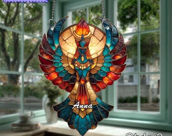 Personalized Isis Acrylic Window Hanging – Egyptian Goddess