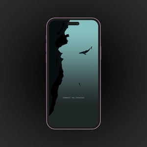 Nascondi lo sfondo motivazionale del telefono Dock (modalità oscura)