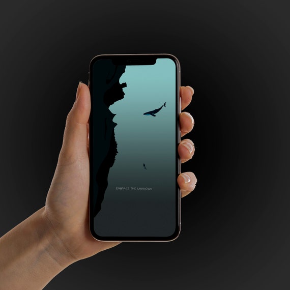 Hide the Dock Motivational Phone Wallpaper (dark Mode) New