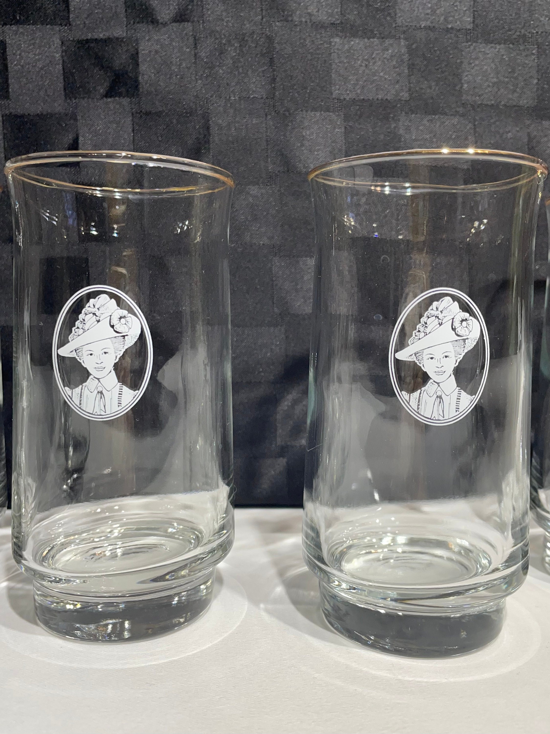 Vintage Avon Libbey Glasses With Gold Rim-set of 6 - Etsy