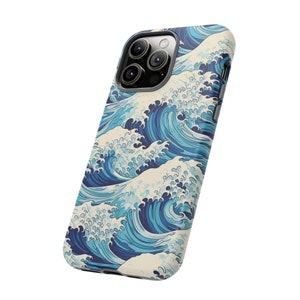 Japanese Great Wave Off Kanagawa Impact Resistant Phone case - iPhone 14 Pro, 13, 12, 11, XR, XS, Samsung S23, S22, S21, Google Pixel 7, 6