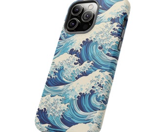 Japanese Great Wave Off Kanagawa Impact Resistant Phone case - iPhone 14 Pro, 13, 12, 11, XR, XS, Samsung S23, S22, S21, Google Pixel 7, 6