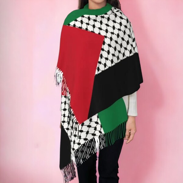 Écharpe palestinienne - Palestine libre, Soutenir la Palestine, Keffiyeh palestinien, Turban palestinien, Écharpe de protestation palestinienne, Palestine Art Green