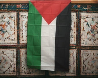 Palestine Flag - Support Palestine Flag, Protest Flag, Free Palestine, Palestinian Flag, Palestine Art Green, Palestine Flag Scarf