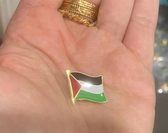 Free Palestine Pin - Palestine Pin, Support Palestine, Palestine Flag Pin, Palestine Badge, Palestine Jewelry, Palestine Gifts