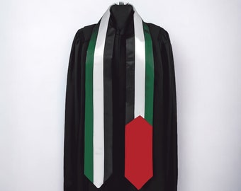 Free Palestine Graduation Stole - Palestine Scarf - Free Palestine, Support Palestine, Palestine Art Green, Graduation 2023 Palestine