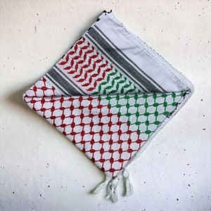 Keffiyeh Palestine Palestine Scarf, Support Palestine, Free Palestine, Palestinian Keffiyeh, Palestine Art Green, Palestine Turban image 2