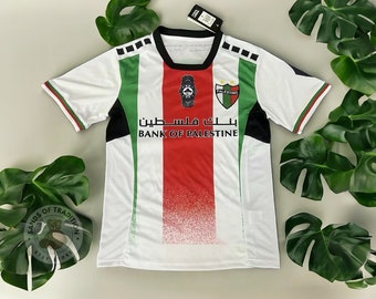 Palestine Football Jersey - Free Palestine Soccer Jersey - Palestine Football Shirt - White Faded Gaza Shirt