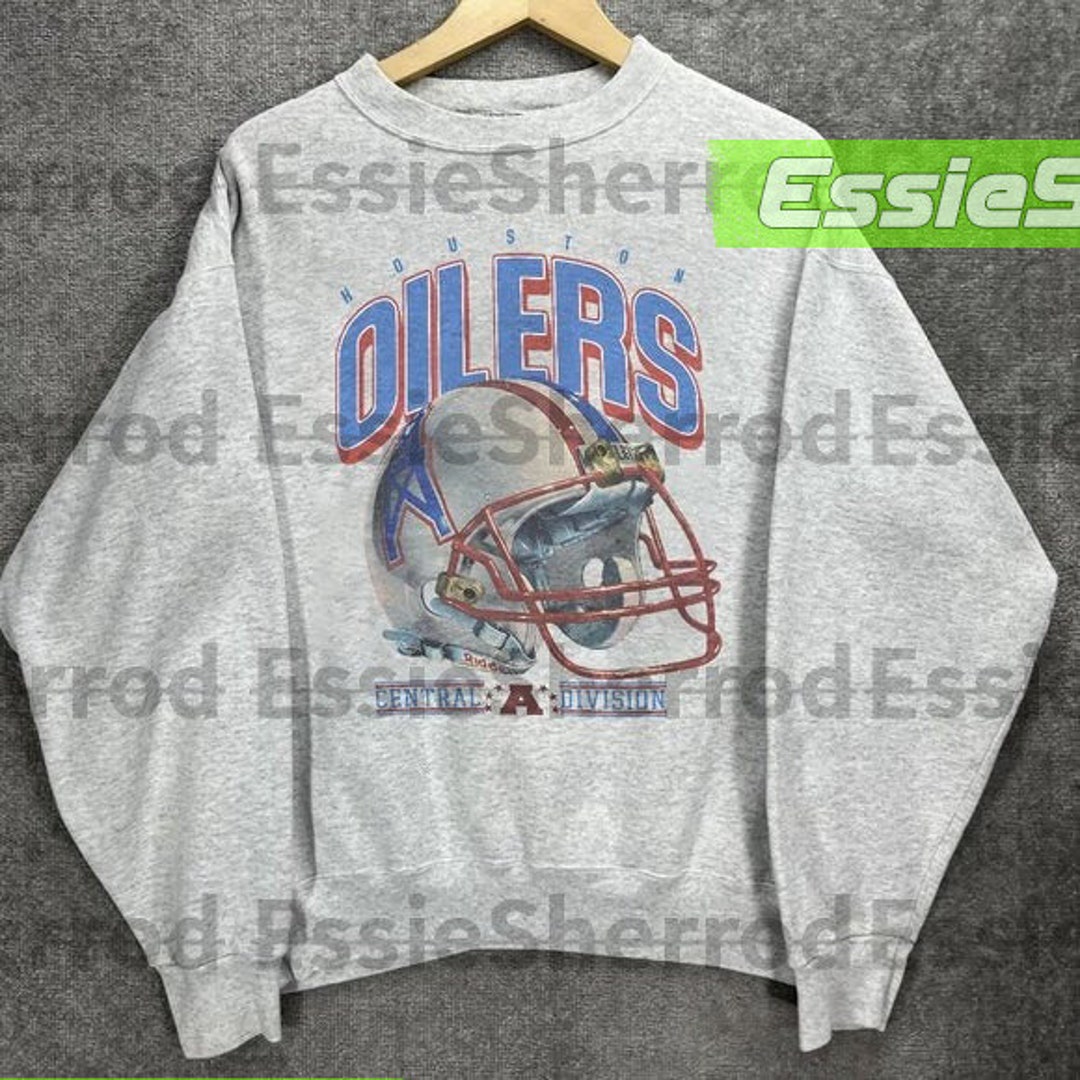 Vintage Houston Oilers Helmet Football Sweatshirt Houston Etsy