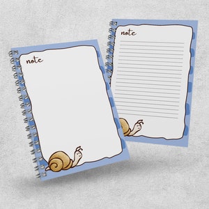Papier de note d’escargot drôle imprimable, téléchargement numérique de conception de papier de liste de choses à faire avec et sans rayures, SVG, JPEG, PDF