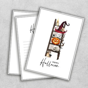 Afdrukbare Spooky Halloween-cadeaubon, tekstkaartontwerp met en zonder strepen, Hallowen Digital, SVG, PDF, JPEG