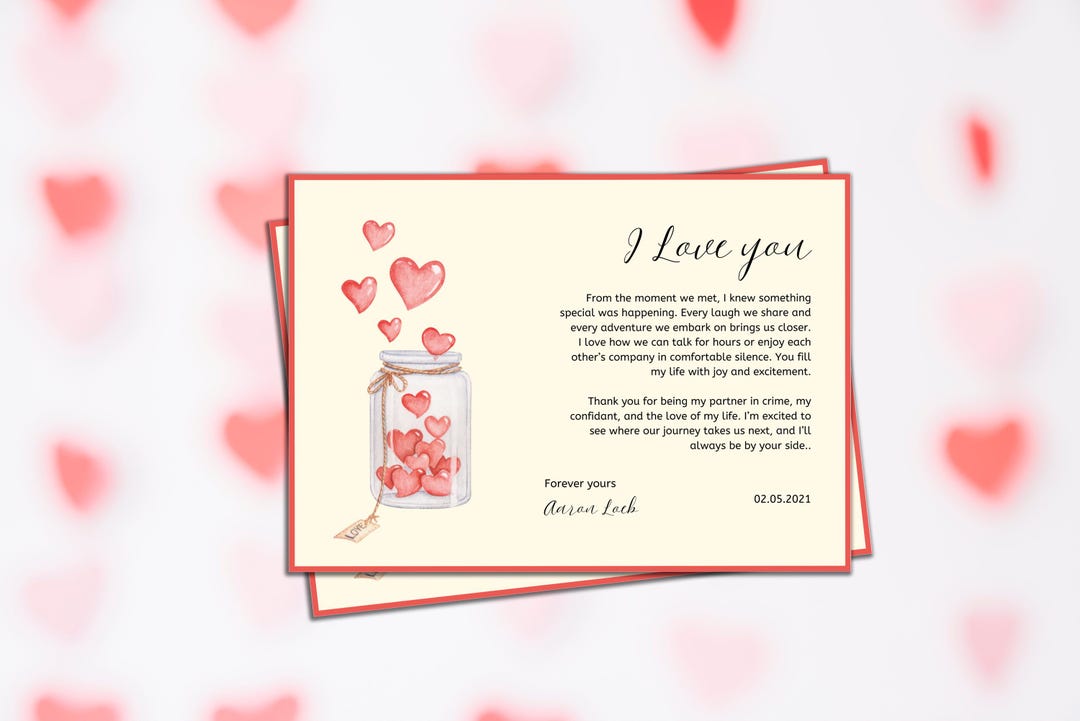 Editable Valentine's Day Note Paper Template, Instant Downloadable and ...