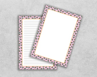 Printable Eye Pattern Note Paper: To Do List Template (PDF, SVG, JPEG)