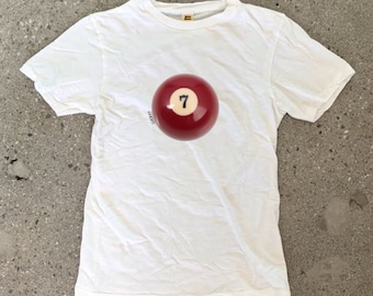 Lucky 7 T-Shirt, Lucky Number Shirt, Luck Tee, Lucky, Bowling Ball Design, Cute, Vintage Outfit