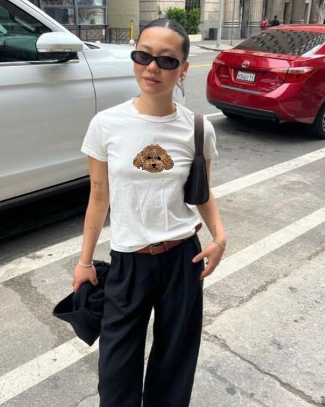 Dog Tshirt, Cute Dog Design, Drawing, Art, Cute, Vintage Shirt