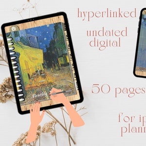 Digital planner, Goodnotes planner, iPad planner, Undated planner ,All in One Digital Planner Hyperlinked |