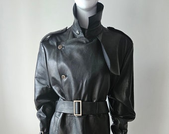 Thierry Mugler leather trenchcoat