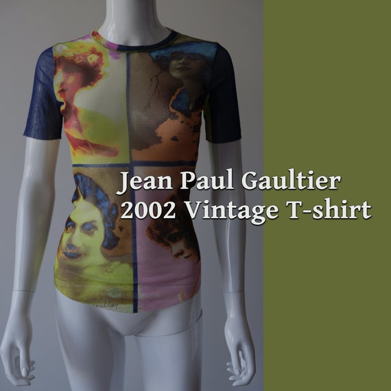 Jean Paul Gaultier 2002 Sheer Mesh Portrait Vintage T-shirt - Etsy