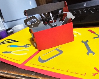Tool box pop up card.