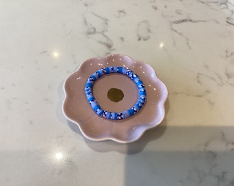 Blueberry blitz clay bead bracelet