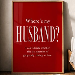 Funny Relationship Quote Print, Minimalist Typography Poster (Digital Download)