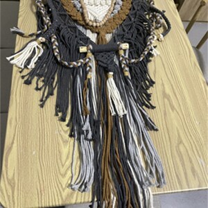 Handwoven colored tapestries for Nordic Bohemian home decoration.