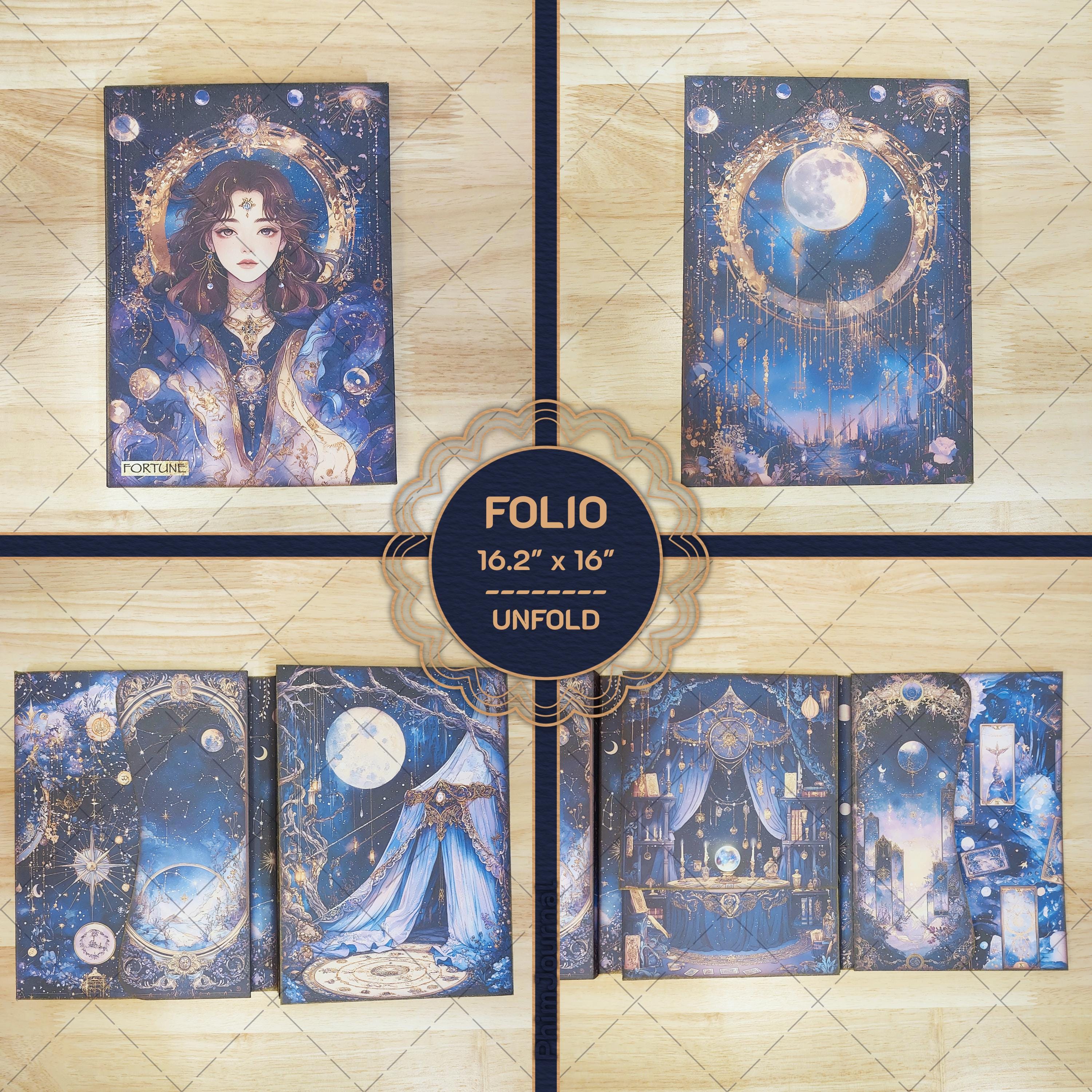 Mystical Fortune Teller - Printable Folio Junk Journal Kit - Folio ...