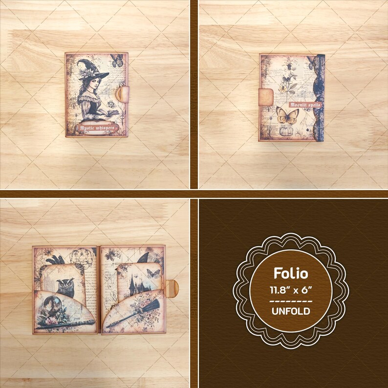 Victorian Witch - Printable Folio Junk Journal Kit - Digital Folios ...