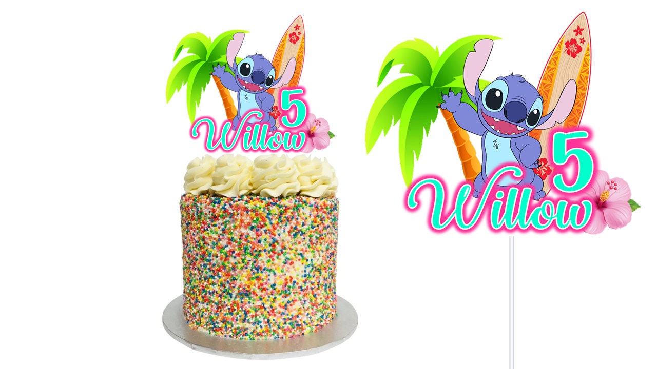 Printable Lilo and Stitch Party Cupcakes Toppers, Aloha, Stitch Party  Cupcakes Topper, Lilo and Stitch Cupcake Toppers, Printables Party